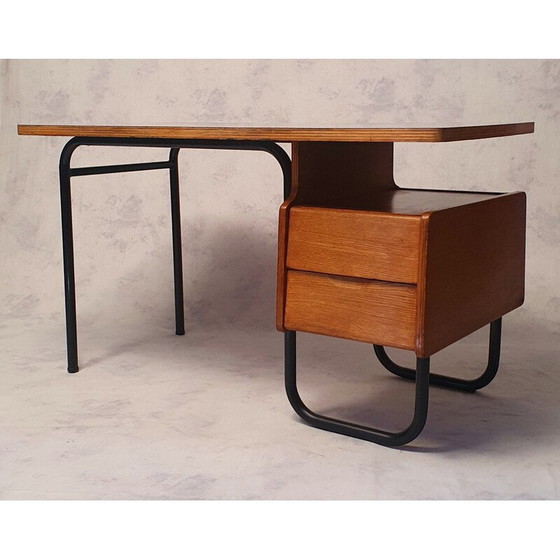 Image 1 of Bureau vintage de Robert Charroy pour Mobilor, 1955