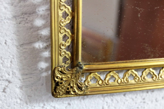 Image 1 of Miroir Vintage En Laiton, Italie 1960