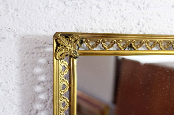 Image 1 of Miroir Vintage En Laiton, Italie 1960