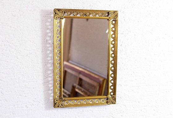 Image 1 of Miroir Vintage En Laiton, Italie 1960