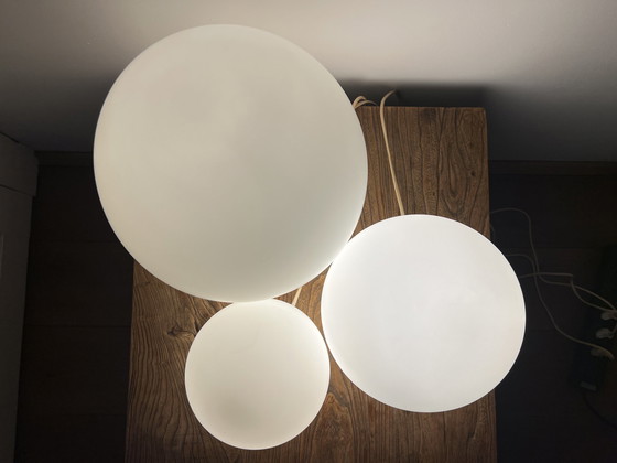 Image 1 of 3x Opaline Vianne Domec Egg Lamps