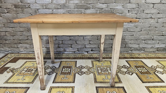 Image 1 of Petite Table De Ferme Vintage 