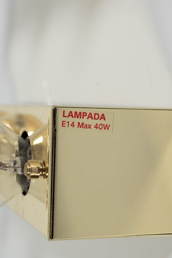 Image 1 of Ensemble de 2 lampes miroir en laiton