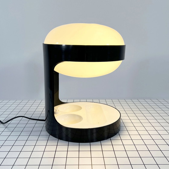 Image 1 of Lampe de table Kd29 noire par Joe Colombo pour Kartell, 1960S