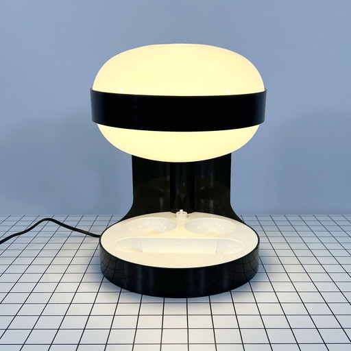 Lampe de table Kd29 noire par Joe Colombo pour Kartell, 1960S