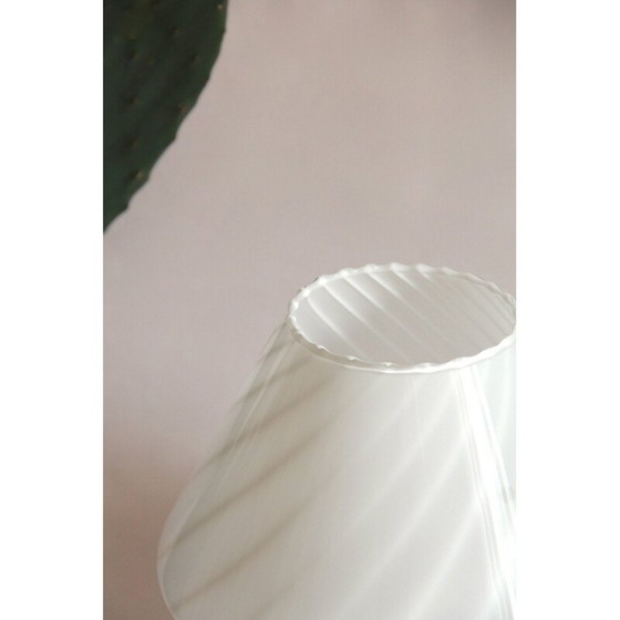 Image 1 of Lampe champignon vintage Murano Vetri Swirl Italie 1970
