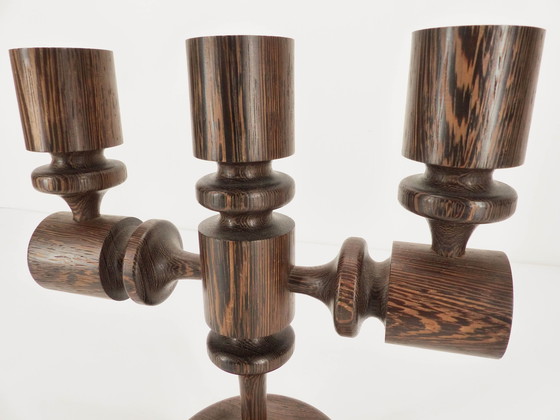 Image 1 of Chandelier Brutaliste 3 Feux 1960