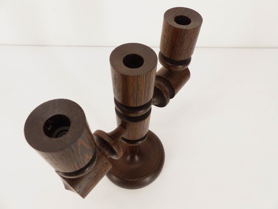 Image 1 of Chandelier Brutaliste 3 Feux 1960