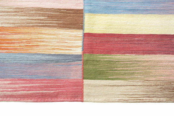 Image 1 of Designer Kilim Fars tissé à la main - 194 X 146 cm (Nouveau)