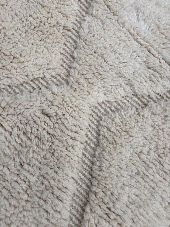 Image 1 of Tapis marocain en laine White Naturel