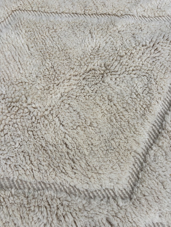 Image 1 of Tapis marocain en laine White Naturel