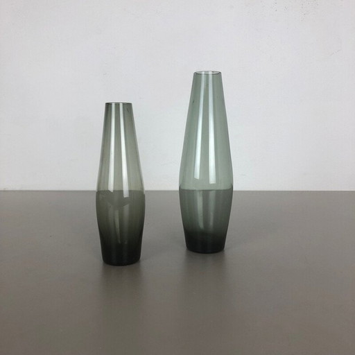 Paire de vases en turmaline de Wilhelm Wagenfeld pour WMF, Allemagne 1960