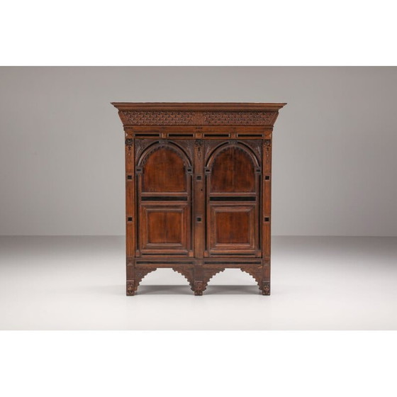 Image 1 of Armoire vintage en lin d'Utrechtse Poort