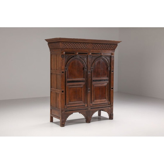 Image 1 of Armoire vintage en lin d'Utrechtse Poort