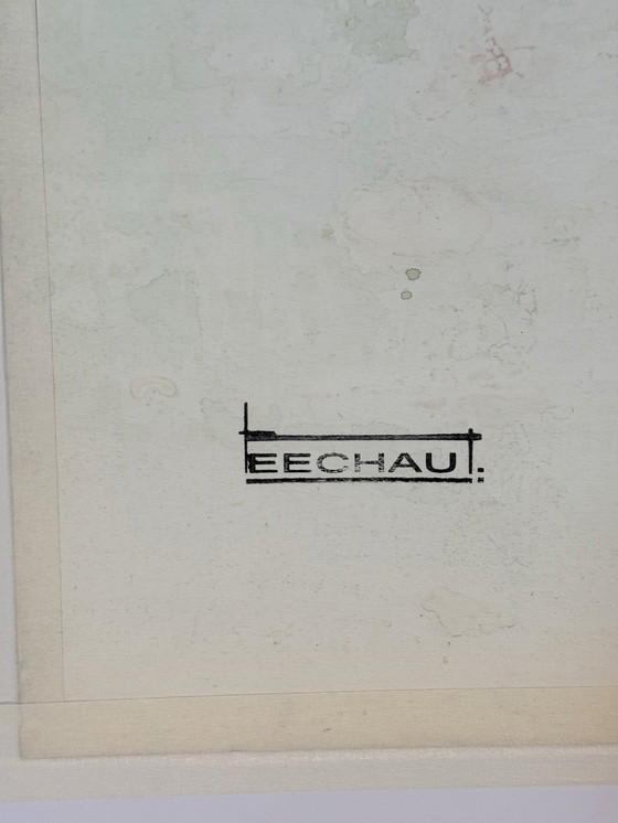 Image 1 of Design abstrait (1965) - Eugène Eechaut (1928-2019)