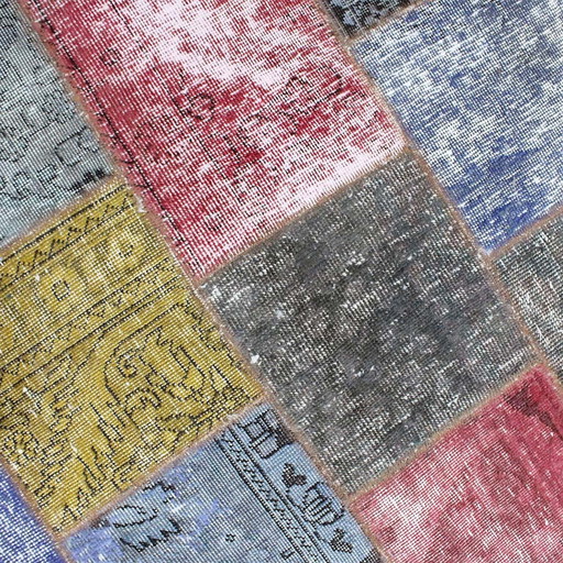 Tapis persan Patchwork 130X130