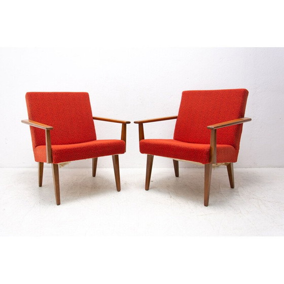 Image 1 of Paire de fauteuils vintage en bois de hêtre par Tatra Nábytok, Tchécoslovaquie 1960
