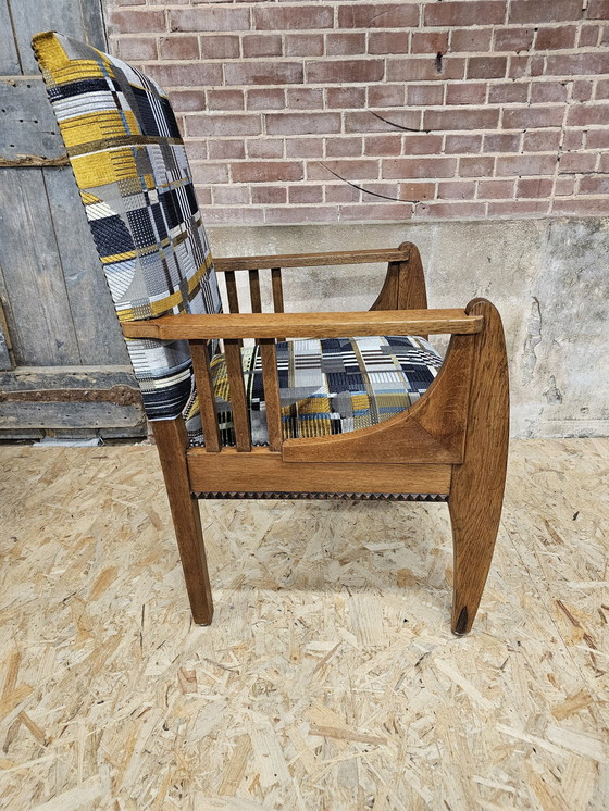 Image 1 of Fauteuil Art Déco de l'école d'Amsterdam.