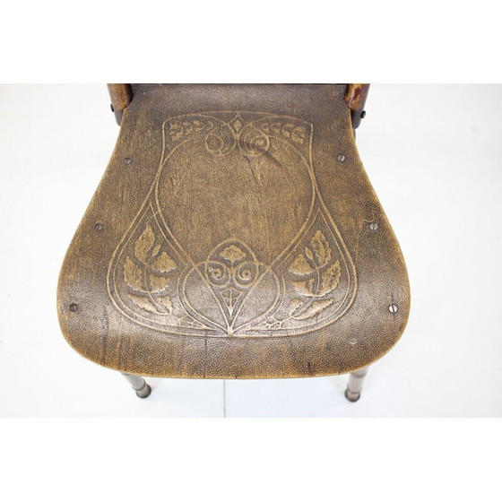Image 1 of Chaise vintage en bois, Tchécoslovaquie 1910s