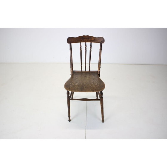 Image 1 of Chaise vintage en bois, Tchécoslovaquie 1910s