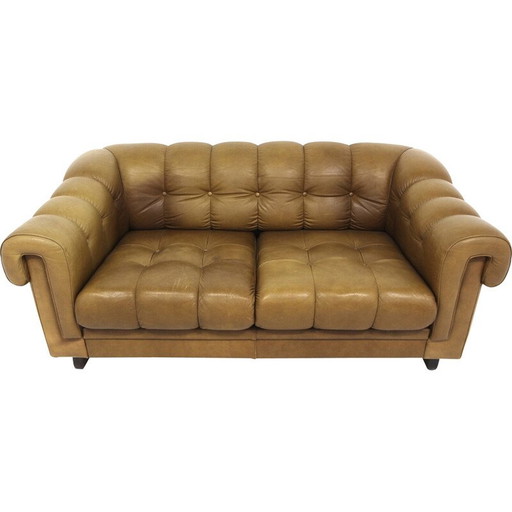 Canapé en cuir vintage, Suède 1990