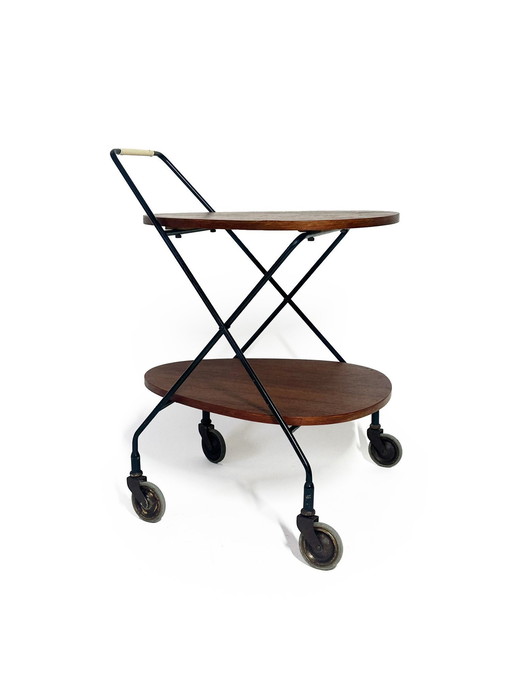 Chariot de bar danois Mid Century 1960S