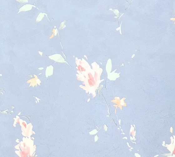 Image 1 of 12681 Papier peint floral vintage des années 90