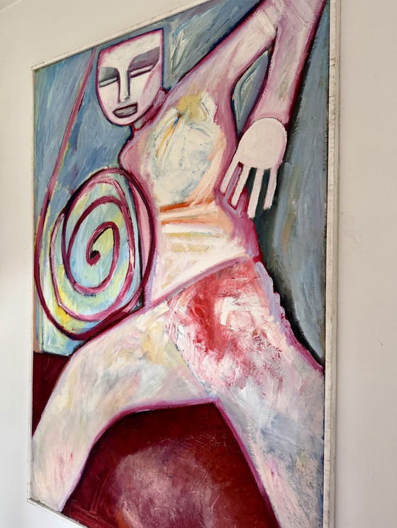 Image 1 of Patricia Pelsener ( 1956 ) Gigantesque Peinture Abstraite De Qualité 