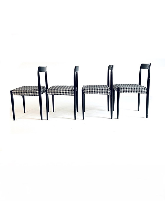 Image 1 of 4X Chaise de salle à manger vintage Lübke '70s