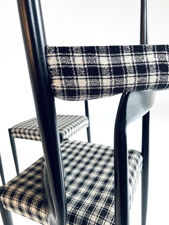 Image 1 of 4X Chaise de salle à manger vintage Lübke '70s