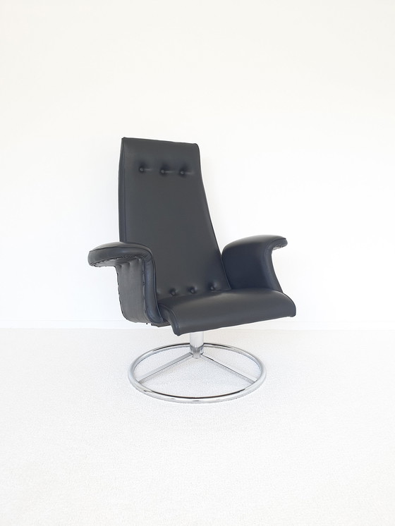 Image 1 of Fauteuil pivotant Goldsiegel des années 1970