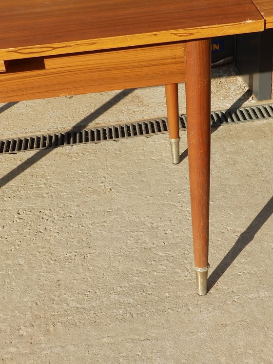 Image 1 of Table Vintage Seventies En Teck