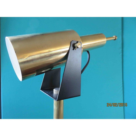 Image 1 of Lampe de bureau vintage en laiton par Hans Per Jeppesen pour Fog and Morup, 1960