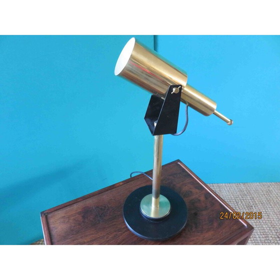 Image 1 of Lampe de bureau vintage en laiton par Hans Per Jeppesen pour Fog and Morup, 1960