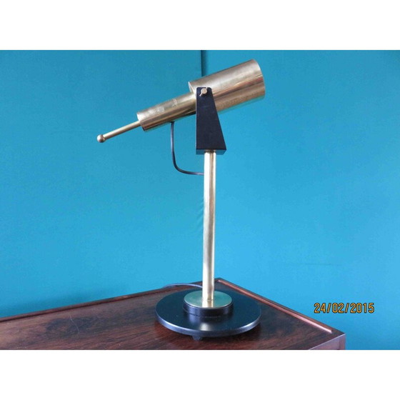 Image 1 of Lampe de bureau vintage en laiton par Hans Per Jeppesen pour Fog and Morup, 1960