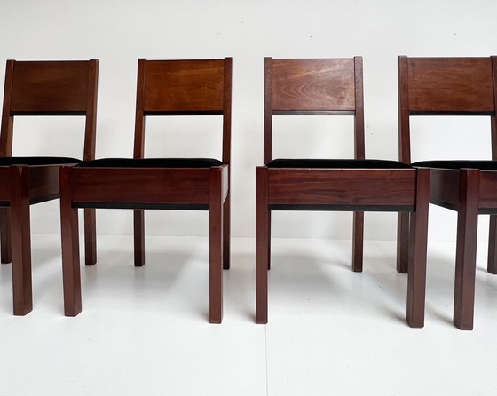 Image 1 of Chaises de salle à manger Hague School Set par Muntendam pour Lov, années 1920