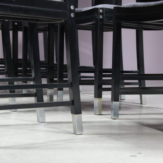 Image 1 of Ensemble de 10 chaises de salle à manger par Ernst W. Beranek pour Thonet, Autriche 1980