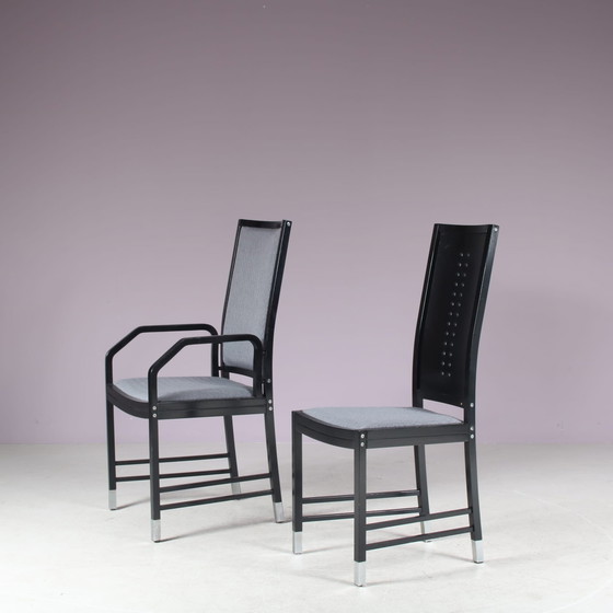 Image 1 of Ensemble de 10 chaises de salle à manger par Ernst W. Beranek pour Thonet, Autriche 1980