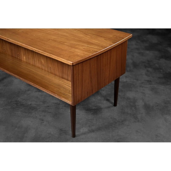 Image 1 of Bureau bilatéral vintage danois en teck scandinave, 1960s