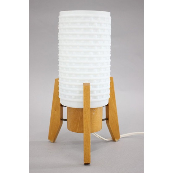 Image 1 of Lampe de table vintage Rocket par Drevopodnik Humpolec, Tchécoslovaquie années 1960