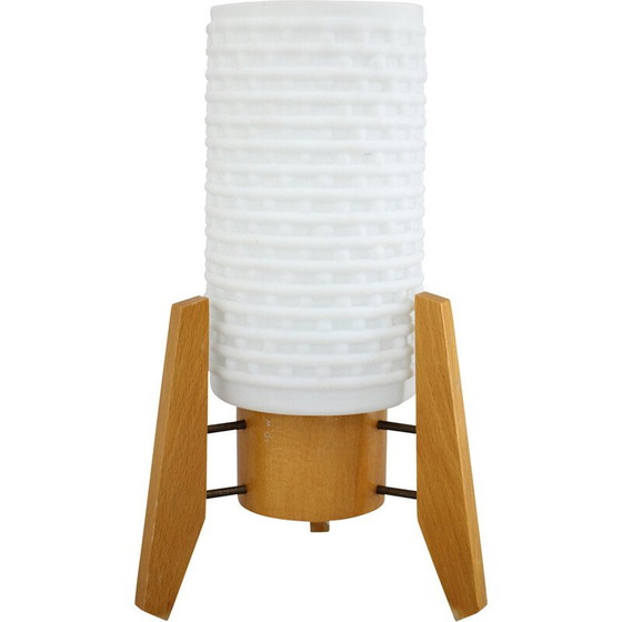 Image 1 of Lampe de table vintage Rocket par Drevopodnik Humpolec, Tchécoslovaquie années 1960