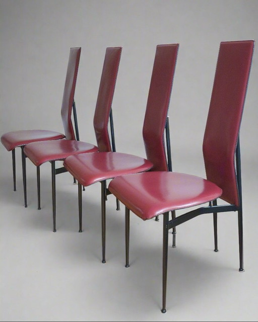 4x Fasem S44 chaises de salle à manger