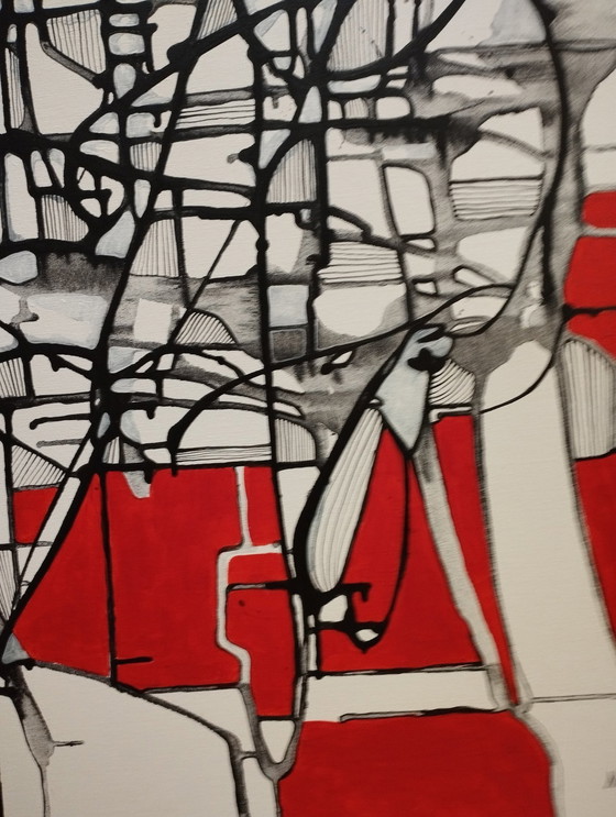 Image 1 of Peinture • Die Beobachter • Natia Antadze • Xxl • Art Contemporain • 2023