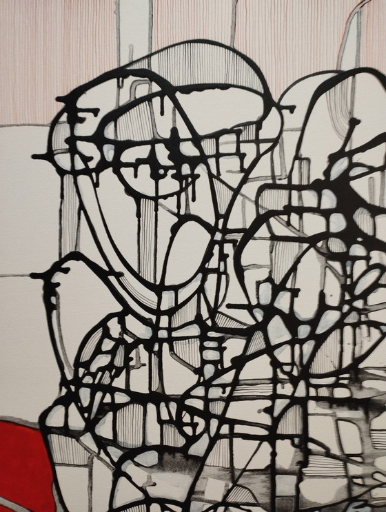 Image 1 of Peinture • Die Beobachter • Natia Antadze • Xxl • Art Contemporain • 2023