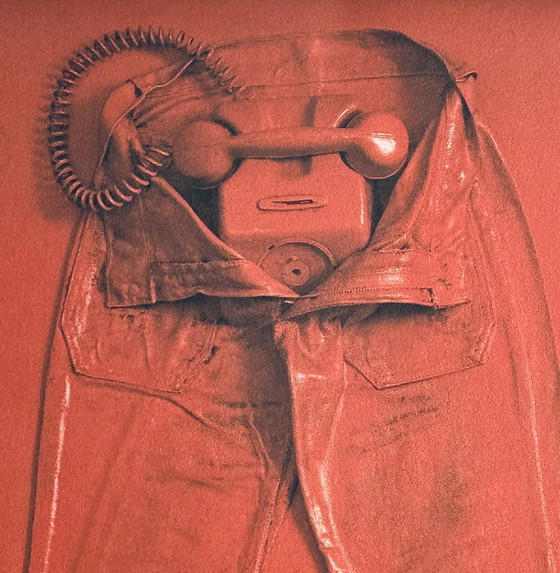 Image 1 of Luc Janetzky ( 1938-2019 ) Belle Lithographie «  Call Me Tonight «  