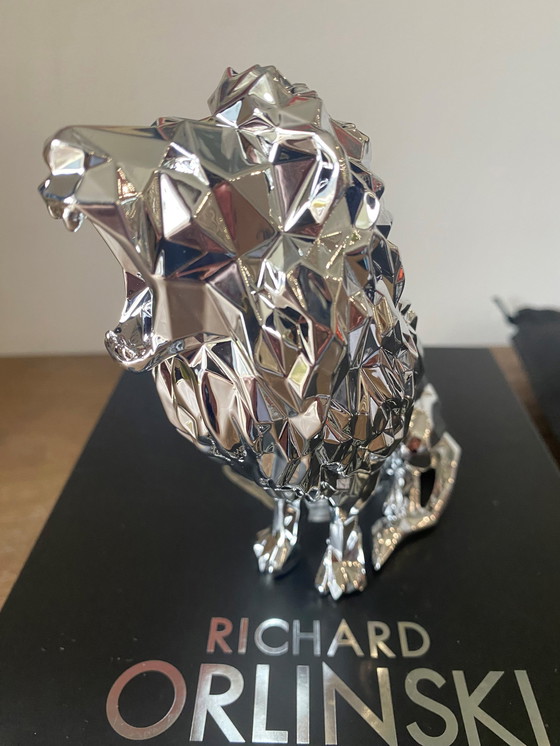 Image 1 of Roaring Lion Silver Edition De Richard Orlinski Neuf 2024