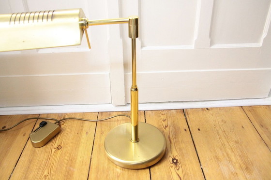Image 1 of Lampe de bureau Laiton Variateur années 70 Vintage