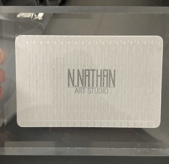Image 1 of Carte Amex en aluminium, Ferrari. Œuvre originale Artiste N.Nathan