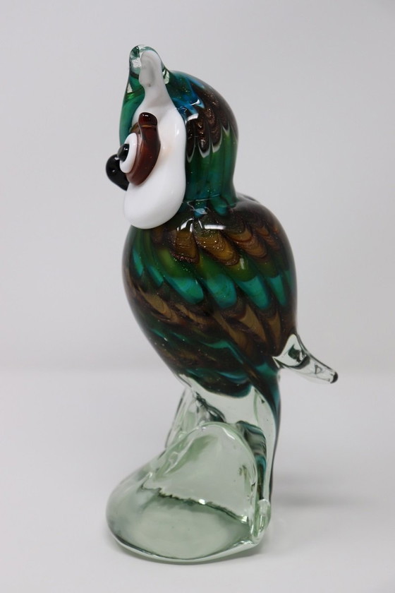 Image 1 of Hibou en verre de Murano, 1980S