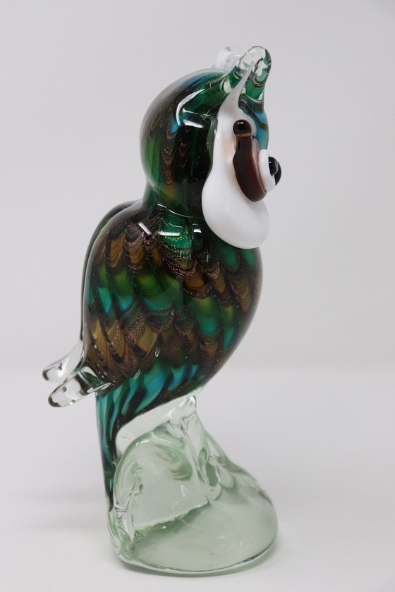 Image 1 of Hibou en verre de Murano, 1980S